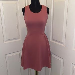 bar lll  fitted & flare Dress. Pink